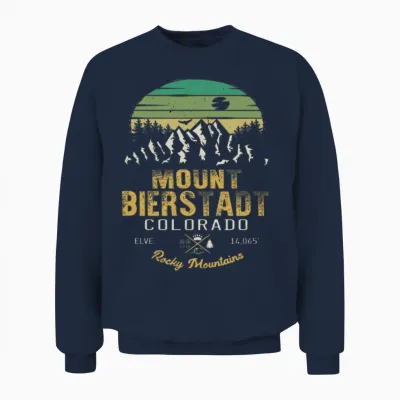Mount Bierstadt Colorado Unisex Sweatshirt - Navy