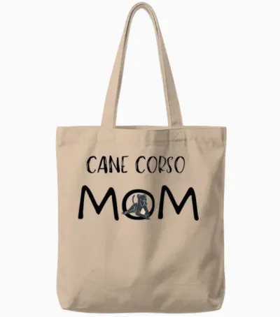 Cane Corso Dog, Dog of Mom Tote Bags - Natural