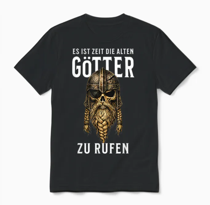 Es Ist Zeit Die Alten Götter Zu Rufen Unisex T-Shirt in Black