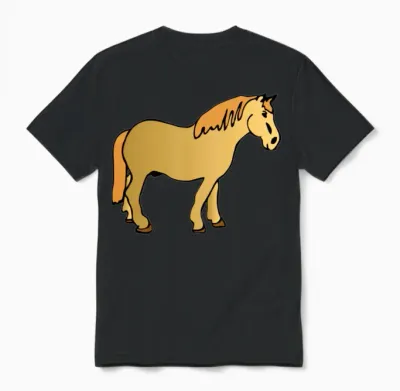 Dead Horse Unisex T-Shirt - Black