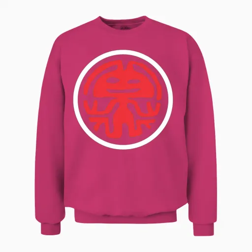 Rabbit in the Moon Abstract Unisex Sweatshirt - Heliconia