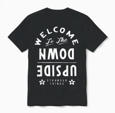 Stranger Things Welcome to the Upside Down Unisex T-Shirt - Black