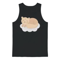 Boho Cat Lovers Unisex Tank Top - Black – 1