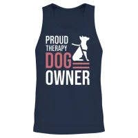Therapy Dog Lovers Unisex Tank Top - Navy – 2