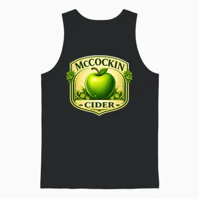 Mccockin Cider St Patrick’s Day Edition Irish Double Sided Unisex Tank Top - Black