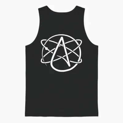 Atheist Science Atom Unisex Tank Top - Black