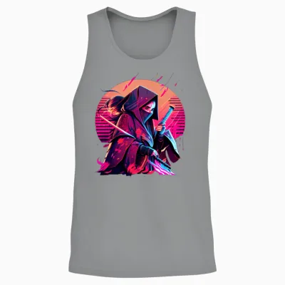 Samouraï Unisex Tank Top - Sport Grey