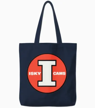 Isky Cams Tote Bags - Navy