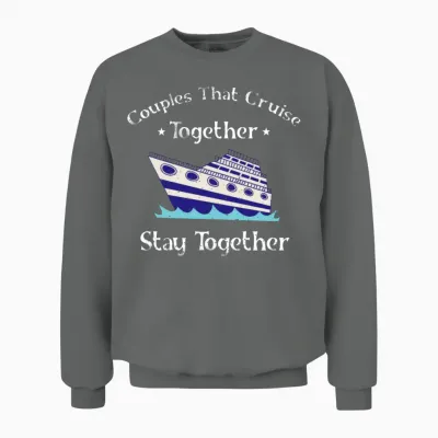 Cruising Couple Cruise Ship Unisex Sweatshirt - Graphite Heather