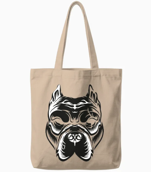 Dog - Lovers Tote Bags in Natural
