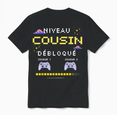Announcement Pregnancy Future Cousin T-Shirt, Black, S Unisex T-Shirt - Black