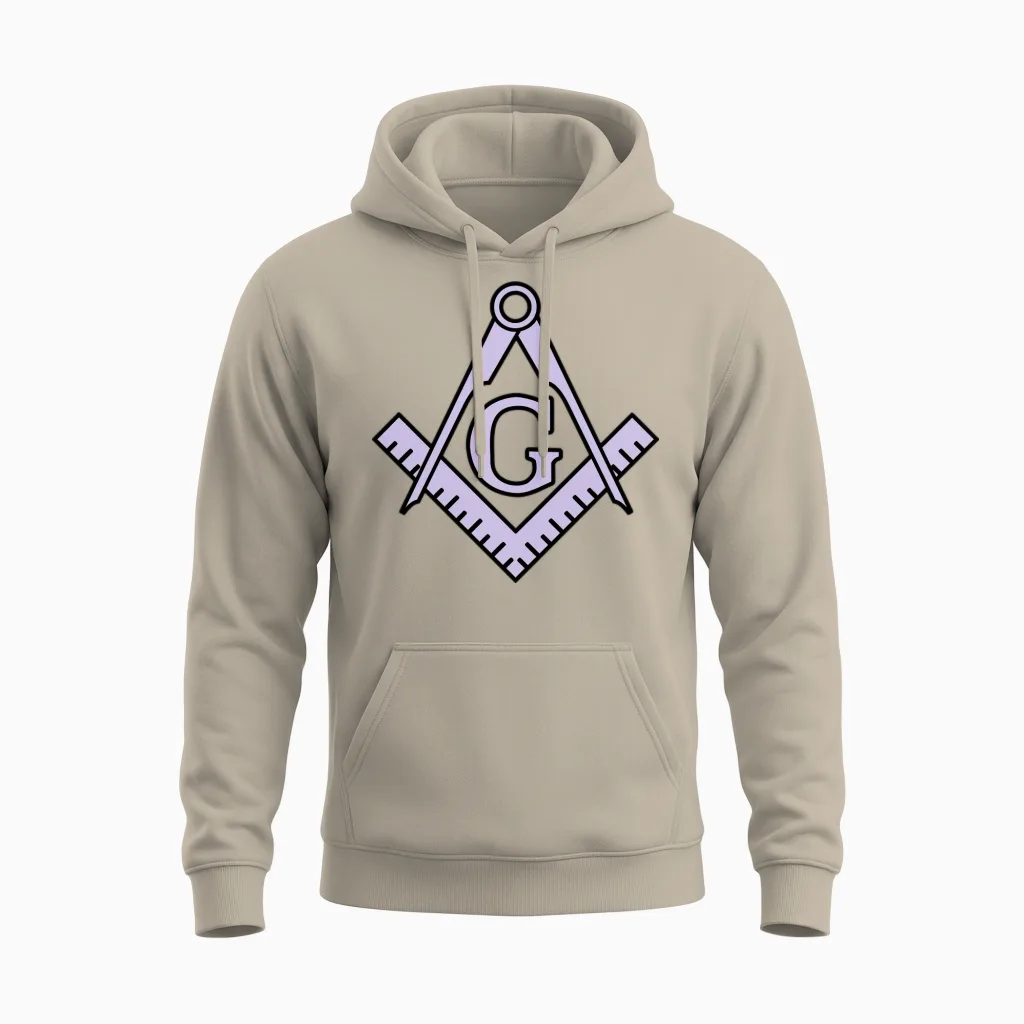 Freemason Classic Emblem Unisex Hoodie in Sand
