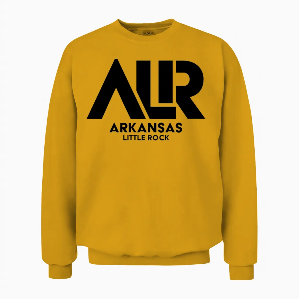 Creative Design for Arkansas Lovers Unisex Sweatshirt in Gold