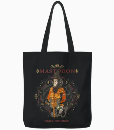 Mastodon – Cosmic Symbols Tote Bags - Black