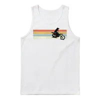 Motocross Retro Unisex Tank Top - White – 1
