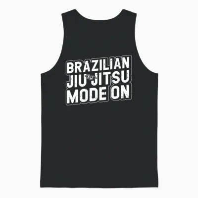 Funny Jiu Jitsu - Brazilian Jiu Jitsu Mode On Unisex Tank Top - Black