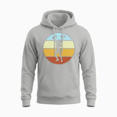 Fitness Retro Unisex Hoodie - Ash