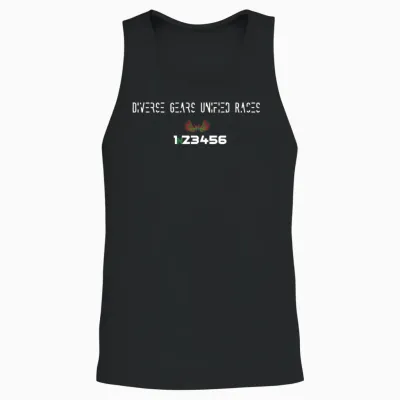 1n23456 Unisex Tank Top - Black