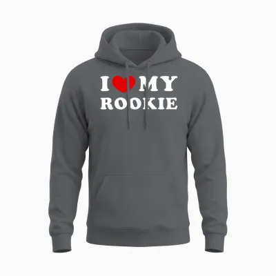 I Love My Rookie, Ich Liebe Meinen Rookie Unisex Hoodie - Charcoal
