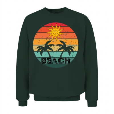 Retro Beach Unisex Sweatshirt - Forest