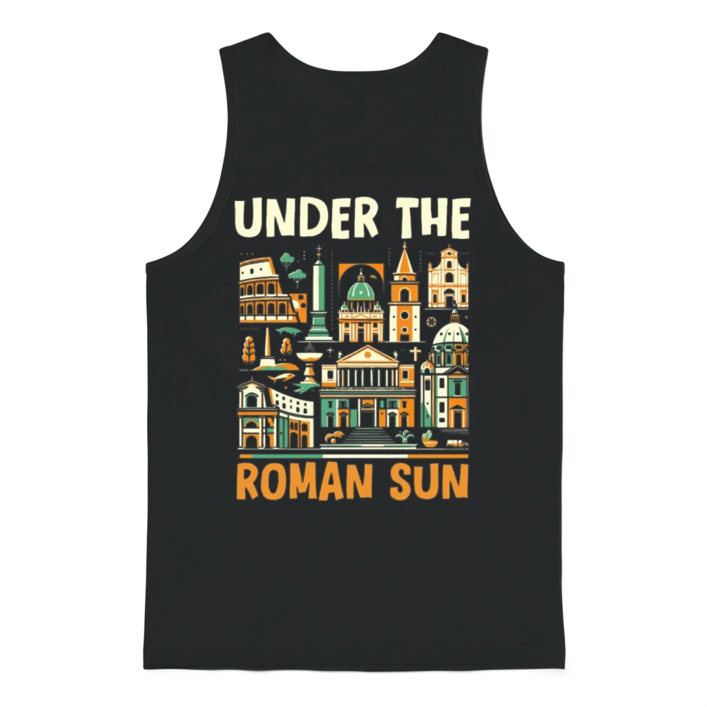 Rome Italy Travel Italian Roma Italia I Love Rome Unisex Tank Top - Black