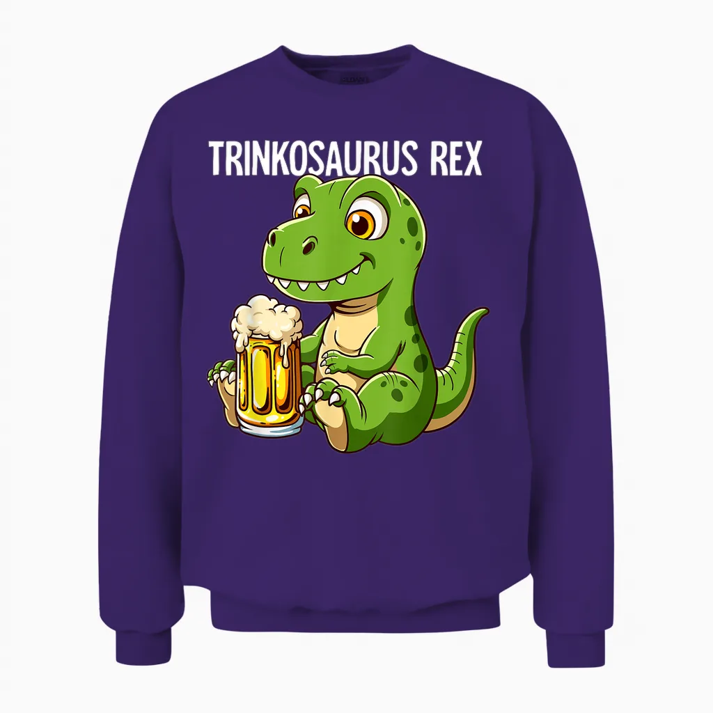 Bier Rex Unisex Sweatshirt in Purple