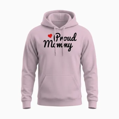 Proud Mommy Unisex Hoodie - Light Pink
