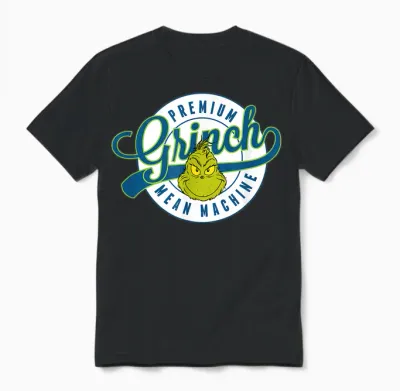 Dr. Seuss Grinch Mean Machine,short Sleeve Unisex T-Shirt - Black