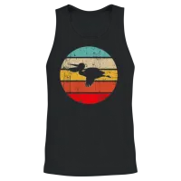 Pelican Retro Unisex Tank Top - Black – 2