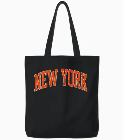 New York - Throwback Design - Classic Tote Bags - Black
