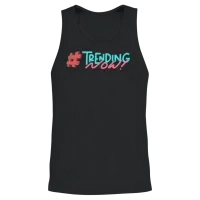 Trending Now Hashtag Unisex Tank Top - Black – 2