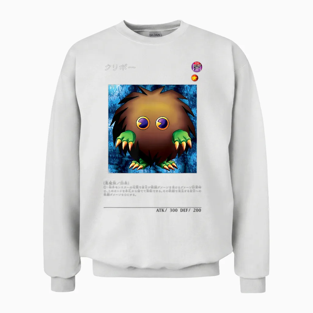Yu-Gi-Oh! Battle Merch Papl1456 Von Kuriboh Mit Grafik-Gaming-Kartenmotiv Unisex Sweatshirt in White