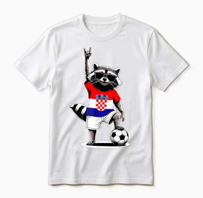 Kroatische Flagge Herren Damen Kinder Kroatien Unisex T-Shirt in White