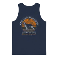Shepherd Dog Dogs Service Dogs Unisex Tank Top - Navy – 1