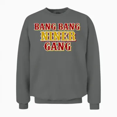 Bang Bang Niner Gang Unisex Sweatshirt - Graphite Heather