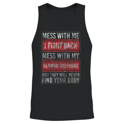 German Shepherd Dog Dog Love Dog Lover Unisex Tank Top - Black