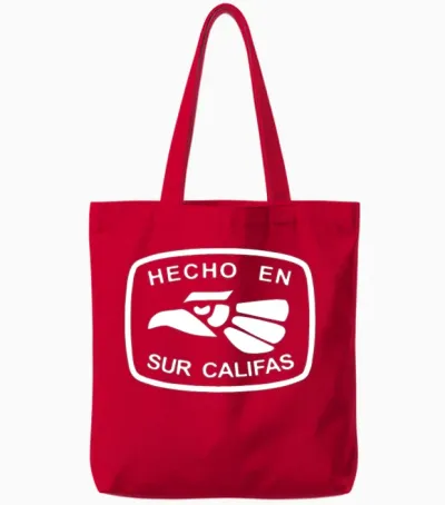 Hecho En Sur Califas So Cal Southern California Re Tote Bags - Red