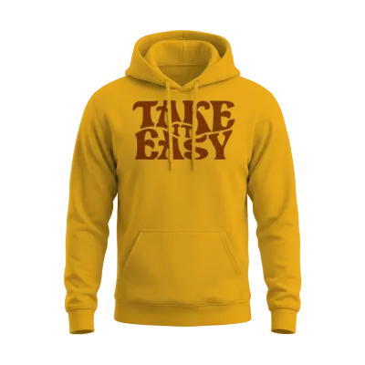 Take It Easy,retro,vintage Unisex Hoodie - Gold