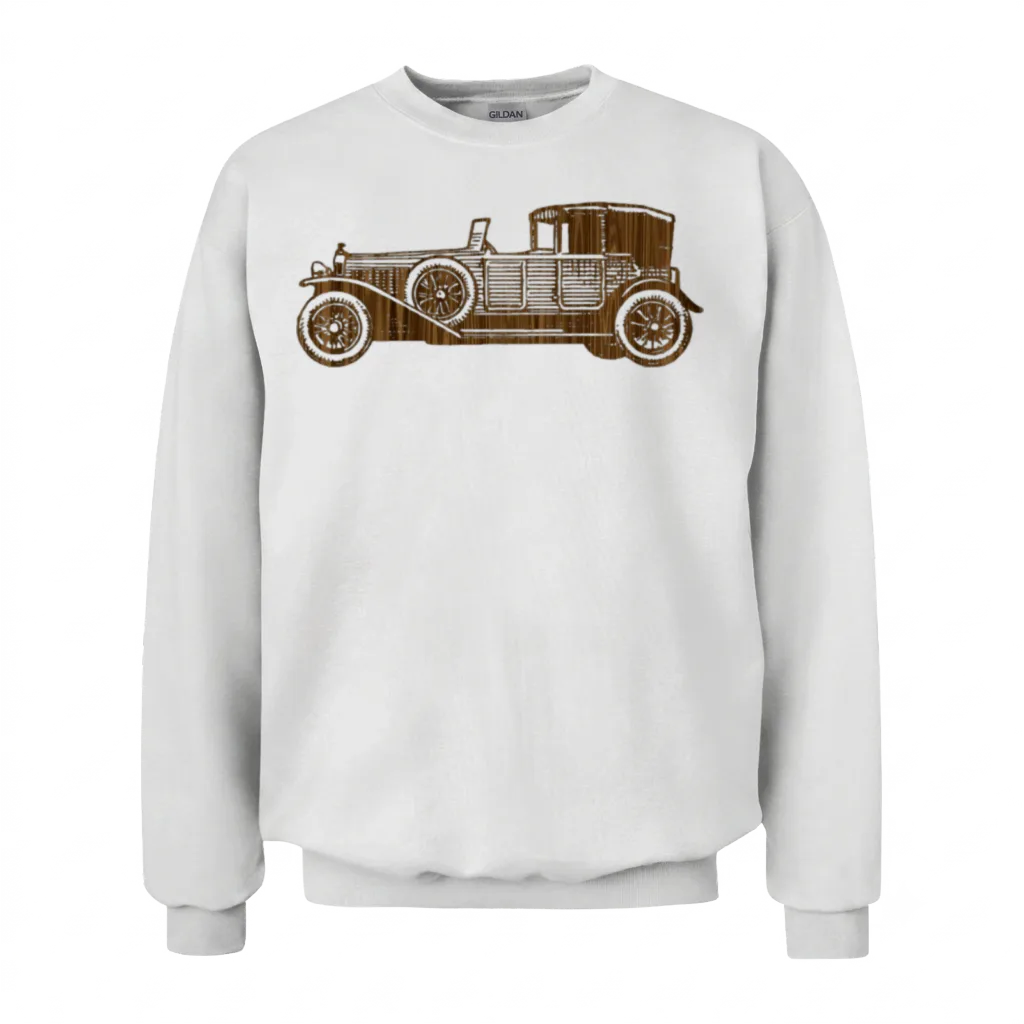 Retro Car β Cars & Muscle Gift Unisex Sweatshirt - White