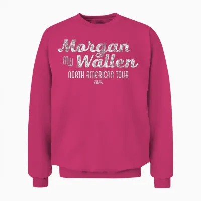 Official Morgan Wallen Exclusive 2025 Tour Blue Unisex Sweatshirt - Heliconia
