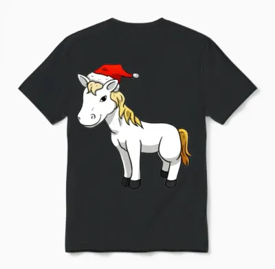 Ristmas Horse Unisex T-Shirt - Black