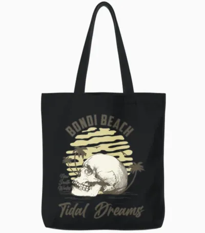Bondi Beach New South Wales Tote Bags - Black
