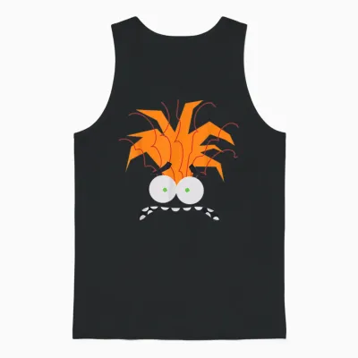 Disney and Pixar's Inside Out 2 Anxiety Costume Big Face Unisex Tank Top - Black