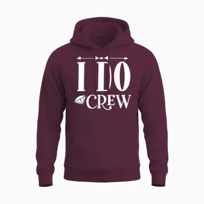 Wedding Party and Bachelorette Party Unisex Hoodie - Maroon