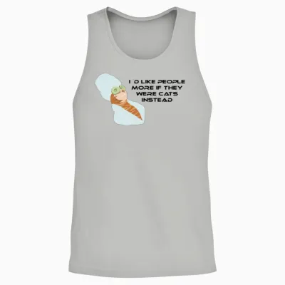 Funny Pictures Unisex Tank Top - Ash