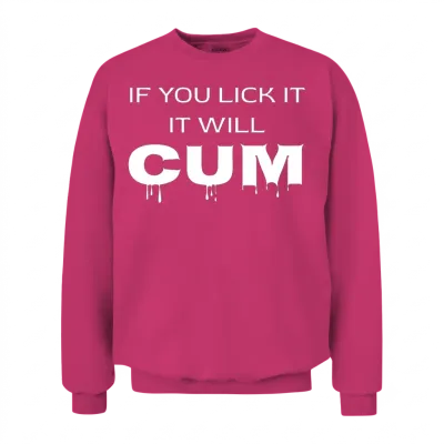 Bold Graffiti Style Quote Print Unisex Sweatshirt - Heliconia
