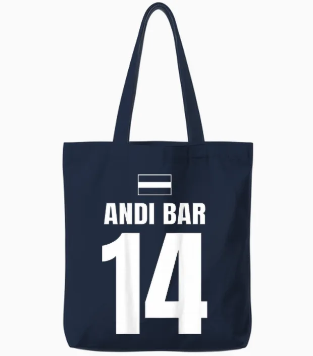 Mallorca Sauf Trikot österreich, Andi Bar Tote Bags in Navy