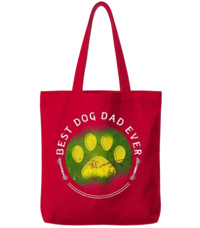 Dog Pet-Animals Accessories Dog-Moms and Dog-Dads Tote Bags - Red