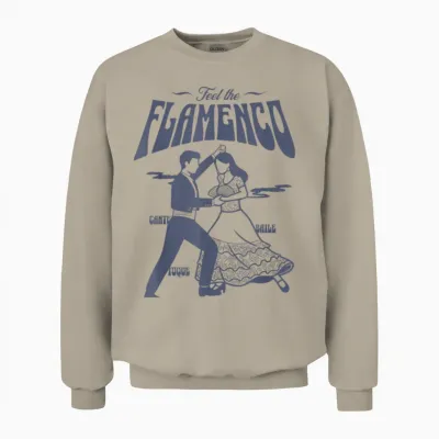 Spüren Sie Das Flamenco Tanzpaar - Spanischer Tanz Unisex Sweatshirt - Sand