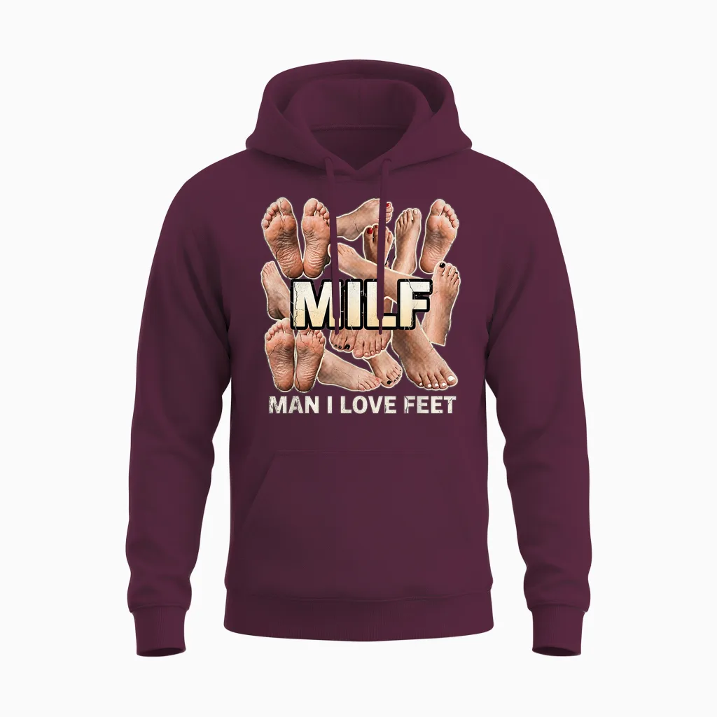Lustiges Tshirt Fußfetisch Fuß Fetisch Gen Z Witzig Humor Unisex Hoodie in Maroon